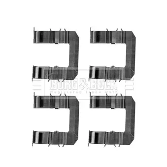 Kit d'accessoires, plaquette de frein à disque BORG & BECK BBK1252