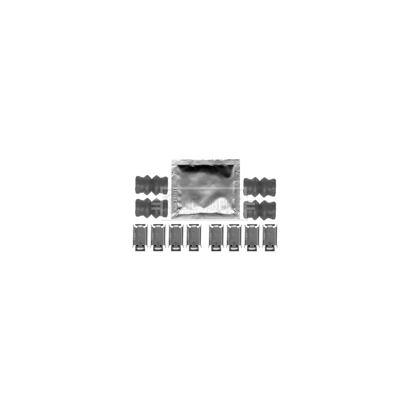 Kit d'accessoires, plaquette de frein à disque BORG & BECK BBK1259