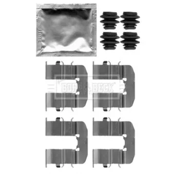 Kit d'accessoires, plaquette de frein à disque BORG & BECK BBK1264