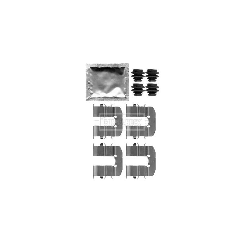 Kit d'accessoires, plaquette de frein à disque BORG & BECK BBK1264