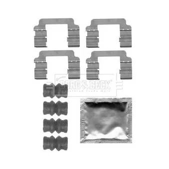 Kit d'accessoires, plaquette de frein à disque BORG & BECK BBK1265