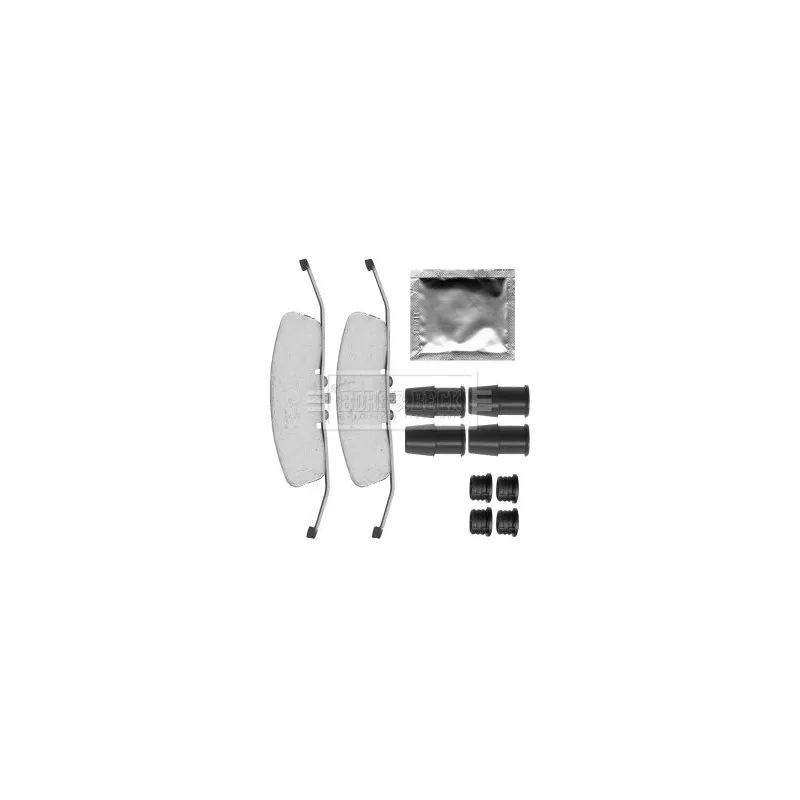 Kit d'accessoires, plaquette de frein à disque BORG & BECK BBK1268