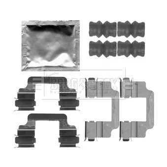 Kit d'accessoires, plaquette de frein à disque BORG & BECK BBK1293