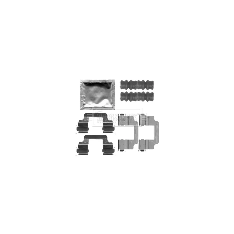 Kit d'accessoires, plaquette de frein à disque BORG & BECK BBK1293