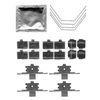 Kit d'accessoires, plaquette de frein à disque BORG & BECK BBK1341