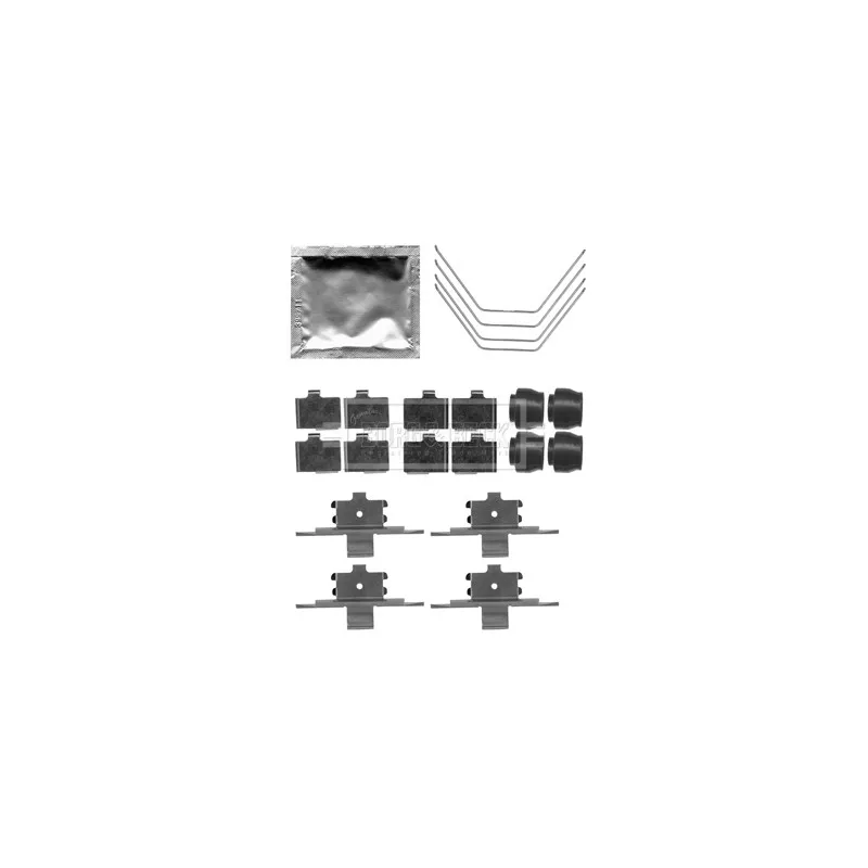 Kit d'accessoires, plaquette de frein à disque BORG & BECK BBK1341