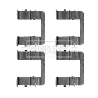 Kit d'accessoires, plaquette de frein à disque BORG & BECK BBK1351