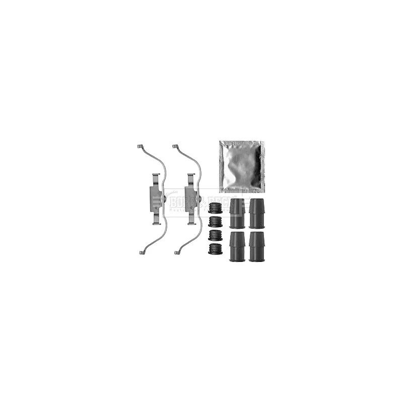 Kit d'accessoires, plaquette de frein à disque BORG & BECK BBK1352