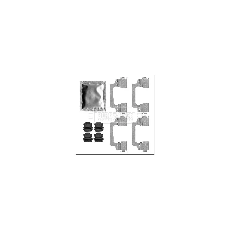 Kit d'accessoires, plaquette de frein à disque BORG & BECK BBK1355