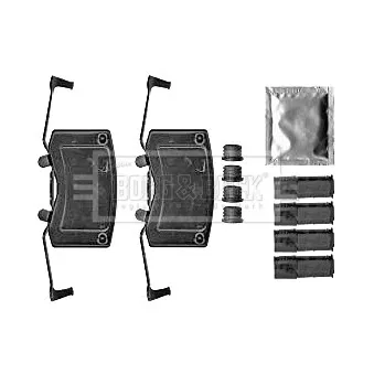 Kit d'accessoires, plaquette de frein à disque BORG & BECK BBK1413