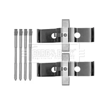 Kit d'accessoires, plaquette de frein à disque BORG & BECK BBK1414