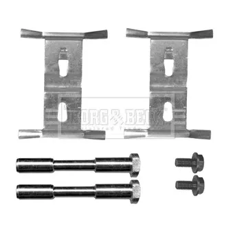 Kit d'accessoires, plaquette de frein à disque BORG & BECK BBK1419