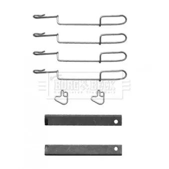Kit d'accessoires, plaquette de frein à disque BORG & BECK BBK1427
