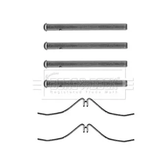 Kit d'accessoires, plaquette de frein à disque BORG & BECK BBK1489