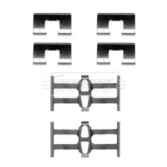 Kit d'accessoires, plaquette de frein à disque BORG & BECK BBK1490