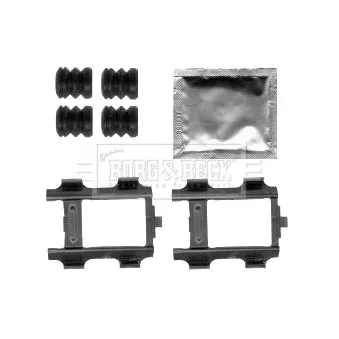 Kit d'accessoires, plaquette de frein à disque BORG & BECK BBK1495