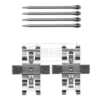 Kit d'accessoires, plaquette de frein à disque BORG & BECK BBK1500