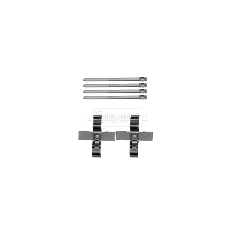 Kit d'accessoires, plaquette de frein à disque BORG & BECK BBK1501