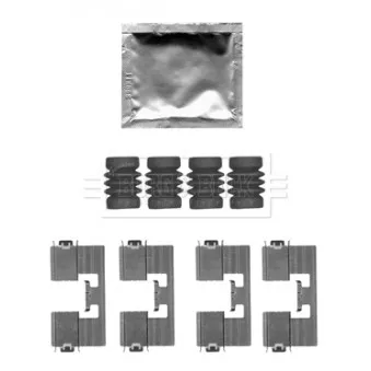 Kit d'accessoires, plaquette de frein à disque BORG & BECK BBK1504