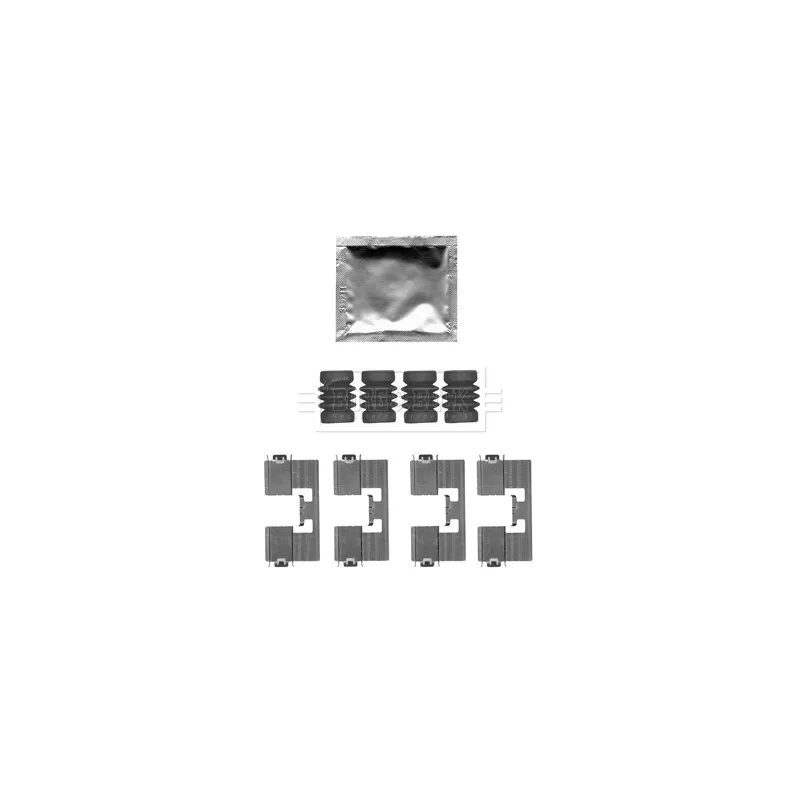 Kit d'accessoires, plaquette de frein à disque BORG & BECK BBK1504