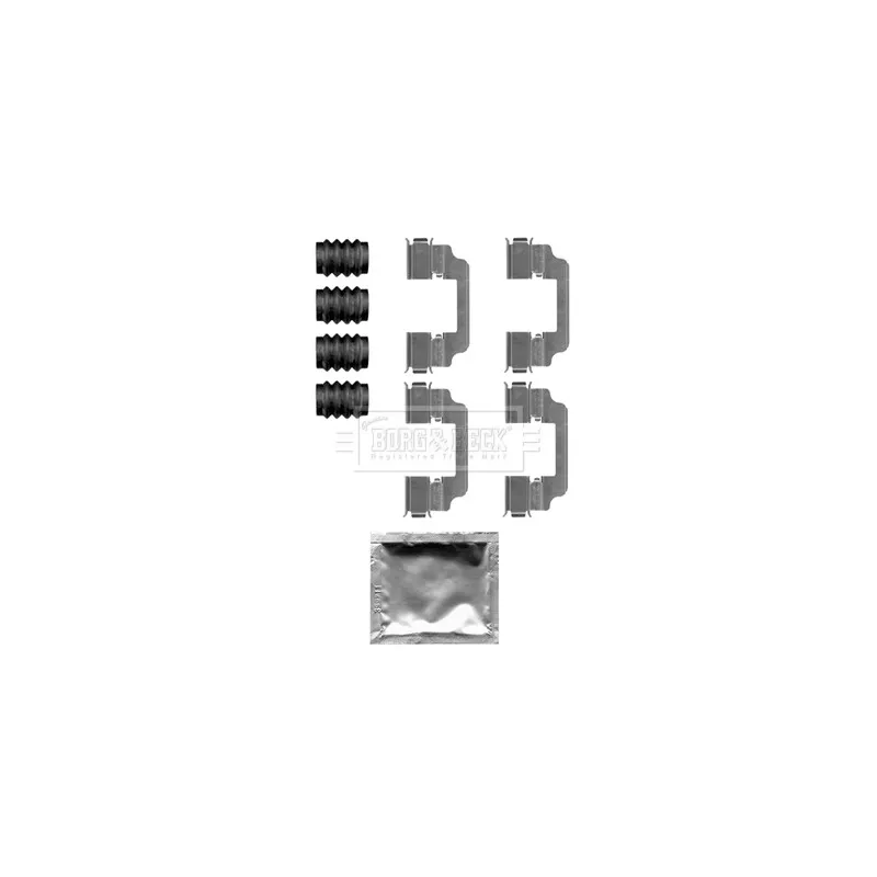 Kit d'accessoires, plaquette de frein à disque BORG & BECK BBK1508