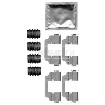 Kit d'accessoires, plaquette de frein à disque BORG & BECK BBK1510