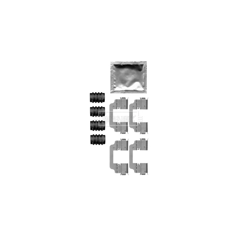 Kit d'accessoires, plaquette de frein à disque BORG & BECK BBK1510
