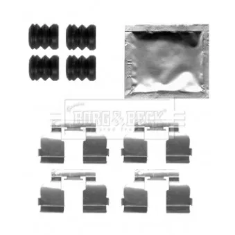 Kit d'accessoires, plaquette de frein à disque BORG & BECK BBK1515