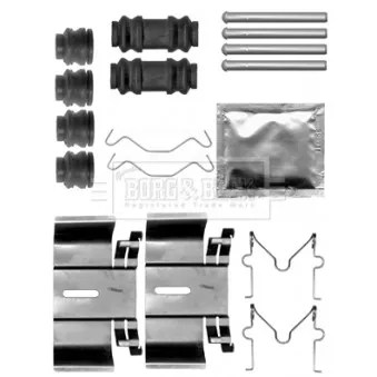 Kit d'accessoires, plaquette de frein à disque BORG & BECK BBK1516