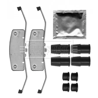 Kit d'accessoires, plaquette de frein à disque BORG & BECK BBK1517