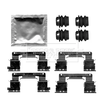 Kit d'accessoires, plaquette de frein à disque BORG & BECK BBK1518