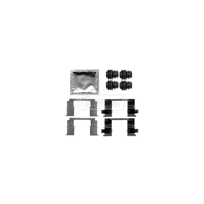 Kit d'accessoires, plaquette de frein à disque BORG & BECK BBK1520