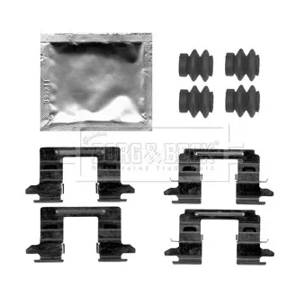 Kit d'accessoires, plaquette de frein à disque BORG & BECK BBK1521