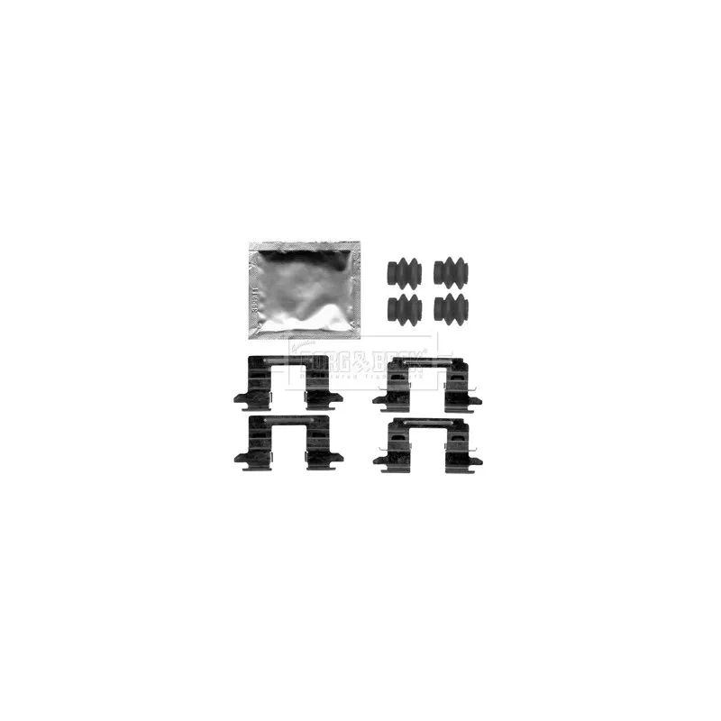 Kit d'accessoires, plaquette de frein à disque BORG & BECK BBK1521
