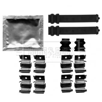 Kit d'accessoires, plaquette de frein à disque BORG & BECK BBK1532