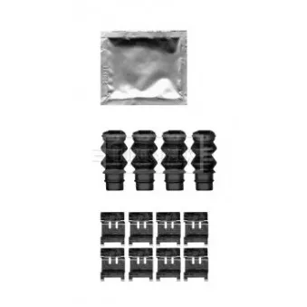 Kit d'accessoires, plaquette de frein à disque BORG & BECK BBK1556