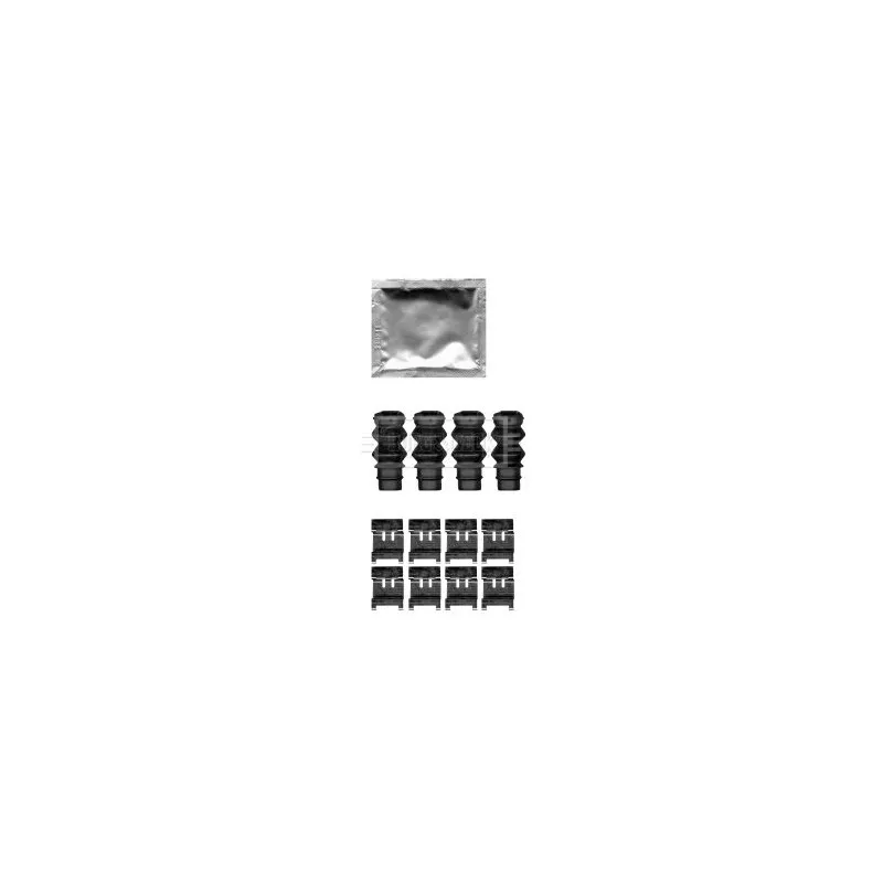 Kit d'accessoires, plaquette de frein à disque BORG & BECK BBK1556