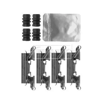 Kit d'accessoires, plaquette de frein à disque BORG & BECK BBK1563
