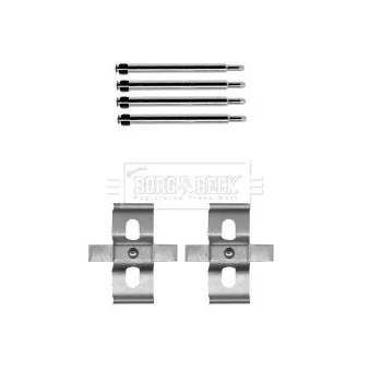 Kit d'accessoires, plaquette de frein à disque BORG & BECK BBK1565