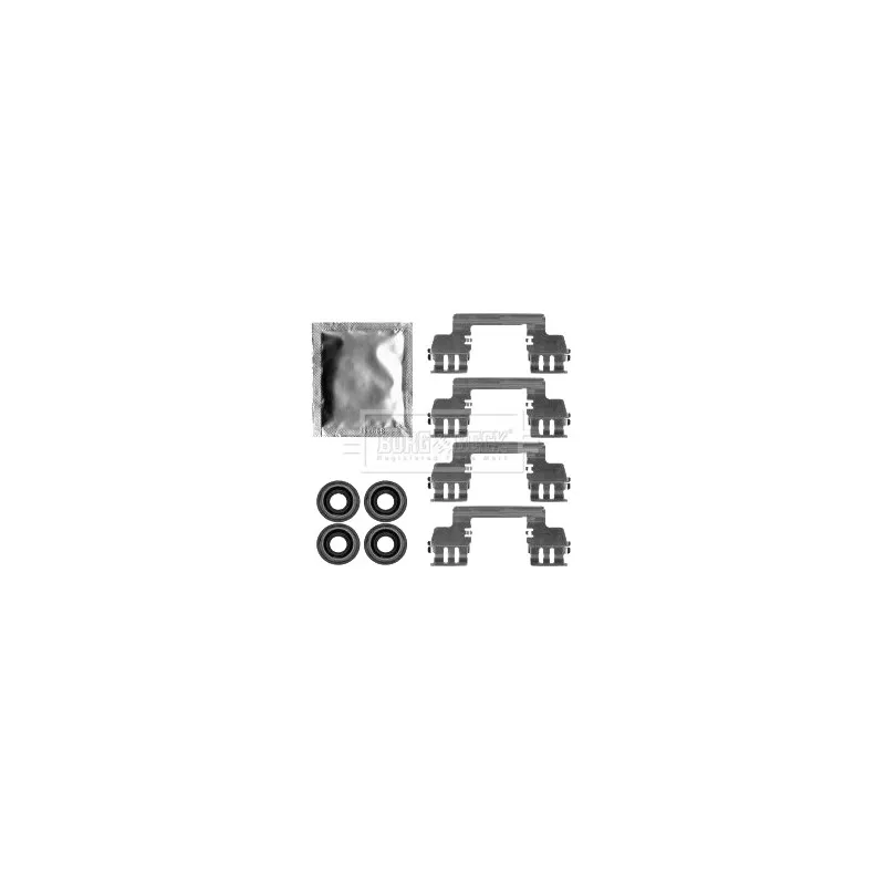 Kit d'accessoires, plaquette de frein à disque BORG & BECK BBK1567