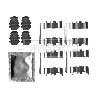 Kit d'accessoires, plaquette de frein à disque BORG & BECK BBK1571