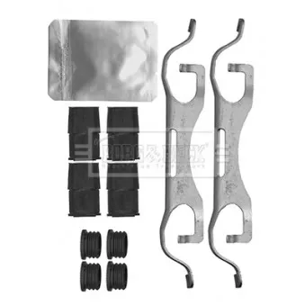 Kit d'accessoires, plaquette de frein à disque BORG & BECK BBK1590
