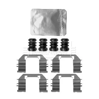 Kit d'accessoires, plaquette de frein à disque BORG & BECK BBK1592