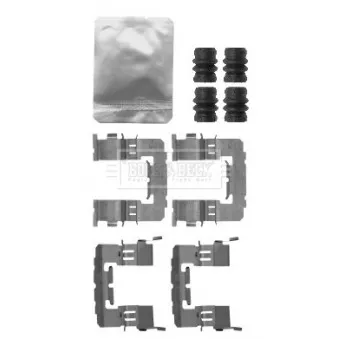 Kit d'accessoires, plaquette de frein à disque BORG & BECK BBK1595