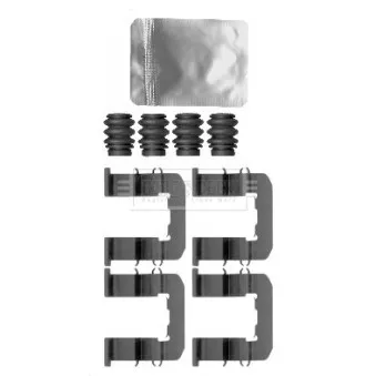 Kit d'accessoires, plaquette de frein à disque BORG & BECK BBK1597