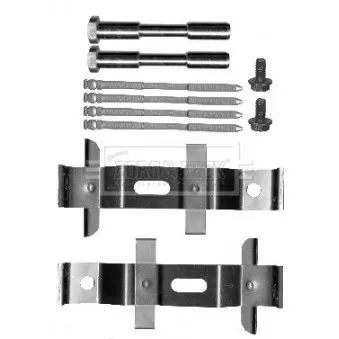 Kit d'accessoires, plaquette de frein à disque BORG & BECK BBK1598