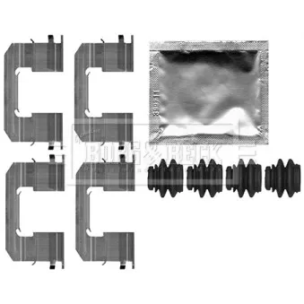 Kit d'accessoires, plaquette de frein à disque BORG & BECK BBK1606