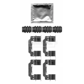 Kit d'accessoires, plaquette de frein à disque BORG & BECK BBK1607