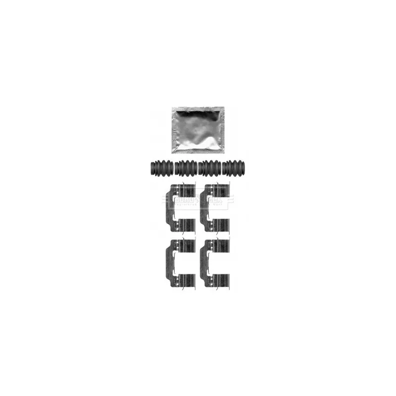 Kit d'accessoires, plaquette de frein à disque BORG & BECK BBK1607