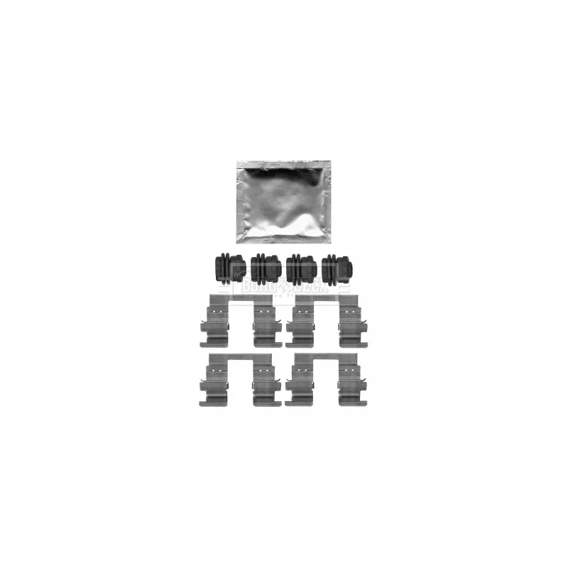Kit d'accessoires, plaquette de frein à disque BORG & BECK BBK1612